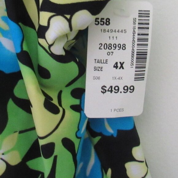 Pennington Swim Top, NWT, Size 4X E886 - Picture 2 of 4